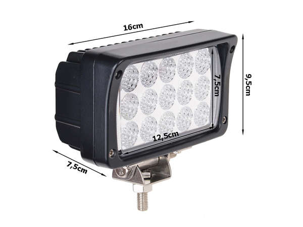 Work lamp 15 led halogen panel 45w 12v 24v