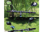 2 x reflector bike mirrors 20-25mm