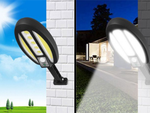 95 led solar lamp with dusk-to-dawn sensor