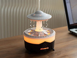 Air humidifier fragrance diffuser led lamp in the shape of an ufo with remote control