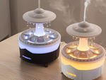 Air humidifier fragrance diffuser led lamp in the shape of an ufo with remote control