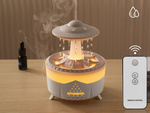 Air humidifier fragrance diffuser led lamp in the shape of an ufo with remote control