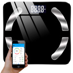 Analytical bluetooth bathroom scale 180kg glass