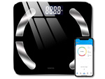 Analytical bluetooth bathroom scale 180kg glass