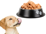 Anti-slip metal dog bowl large 1l