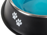 Anti-slip metal dog bowl large 1l