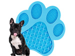 Anti-stress tray licking mat for dog paw