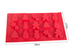 Baking tray 6 pieces festive gingerbread men set