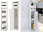 Bathroom cabinet paper organiser shelf