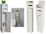 Bathroom cabinet paper organiser shelf