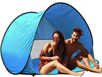 Beach tent self folding uv screen large garden pop-up cover