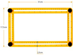 Bevel multifunction templater ruler angle measure