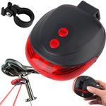 Bike rear light 5 led laser line rear road light