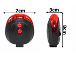 Bike rear light 5 led laser line rear road light