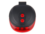 Bike rear light 5 led laser line rear road light