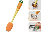 Brush sponge for washing bottles glasses jars long washer with sponge