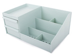 Casket cosmetics organiser with drawers