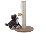 Cat scratcher cat post ball toy