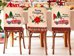 Chair back cover christmas decoration christmas decoration decoration