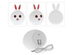 Children's led night light rabbit touch rgb