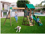 Children's round disc garden swing rope strong