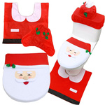 Christmas bathroom set michael rug toilet seat cover