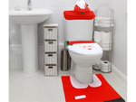 Christmas bathroom set michael rug toilet seat cover