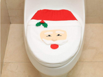 Christmas bathroom set michael rug toilet seat cover