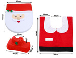 Christmas bathroom set michael rug toilet seat cover