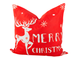 Christmas cushion cover 45x45 for christmas christmas reindeer red