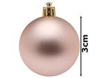 Christmas tree baubles 30pcs golden brilliant blinger matte