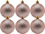 Christmas tree baubles 30pcs golden brilliant blinger matte