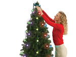 Christmas tree lights curtain 64 led rgb