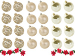 Christmas tree tops 6/4/3 cm kit 100 pieces