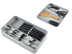 Cutlery drawer insert two-tier organiser