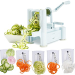 Decorative spiral vegetable slicer grater