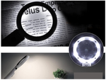 Desk light 5x 11x 8 led usb foldable