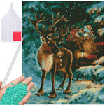 Diamond embroidery reindeer christmas set 5d