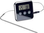 Digital thermometer with thermo probe for roasting meat smokehouse timer lcd alarm