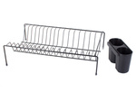 Dish drainer stand upright metal dryer