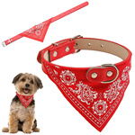 Dog collar with bandanna for dog cat m