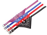 Dog collar with bandanna for dog cat m