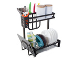 Double-decker dishwasher drainer