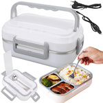 Electric lunchbox heated container for work truck lunches