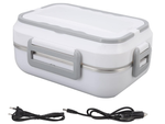 Electric lunchbox heated container for work truck lunches