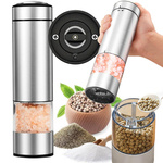 Electric salt and pepper grinder with adjustable coarseness