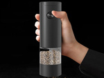 Electric salt and pepper grinder with adjustable coarseness control