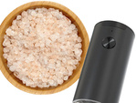 Electric salt and pepper grinder with adjustable coarseness control