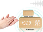 Electronic alarm clock thermometer hygrometer usb