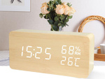 Electronic alarm clock thermometer hygrometer usb